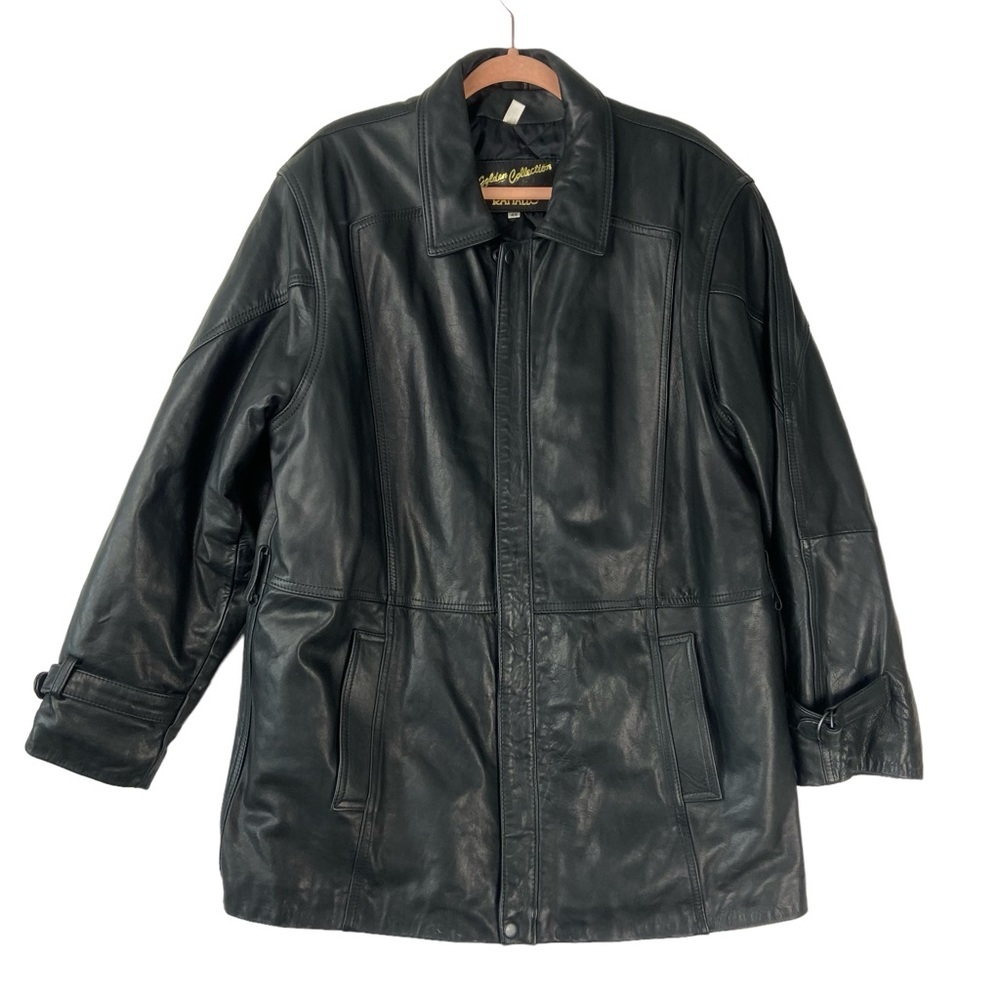 Raffaelo Golden Collection Men's Leather Coat / Jacket Size 44 Thermolite Lining